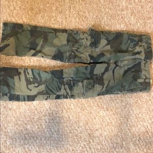 Camo Wrangler cargo pants